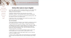 Desktop Screenshot of esl-distance-learning.com